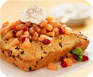 Autumn pear-cranberry shortcake 