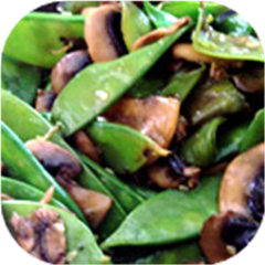 Stir Fried Snow Peas and Mushrooms