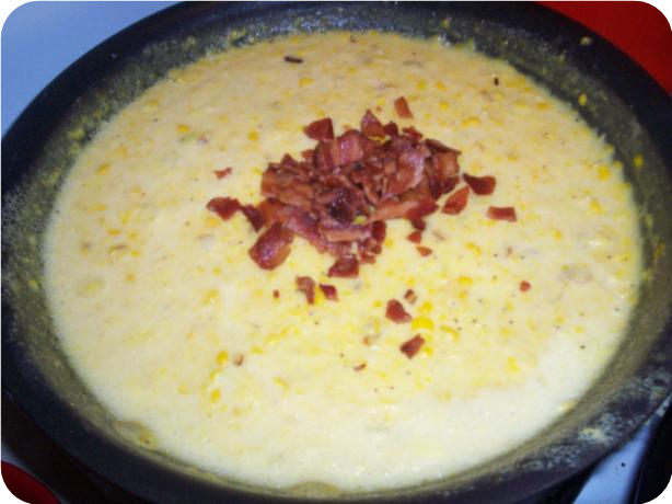 Creamed Corn With Bacon and Leeks
