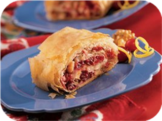 Apple-Cranberry Strudel