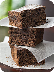 Cinnamon-spice chocolate brownies 