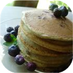 Whole Wheat Blueberry Pancakes