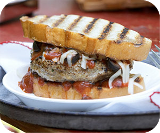Pizza burgers 