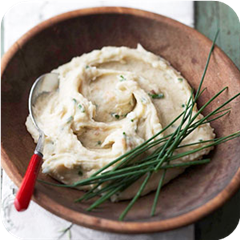 Rustic Garlic Mashed Potatoes