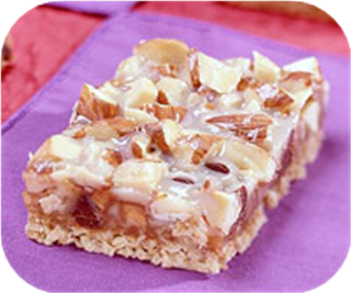 Almond-toffee bars 