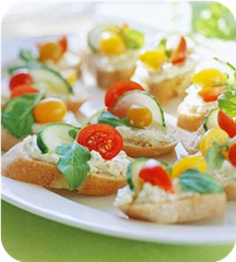 Open-face veggie sandwiches 