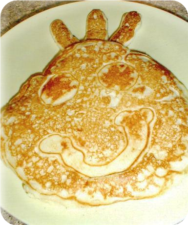 Funny Freckle Face Pancakes