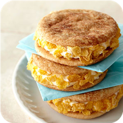 Snickerdoodle ice cream sandwiches 