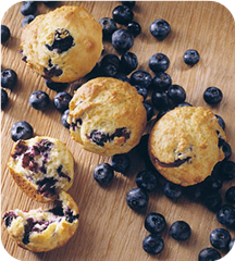Lemon-blueberry muffins 