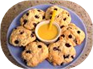 Blueberry Scones with Lemon Glaze