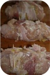 Crunchy Chicken Bacon Roulades
