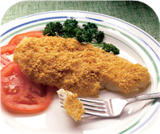 Oven-fried fish 