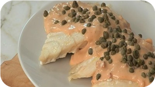 Grilled Fish with Tomato Pickle Dressing