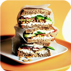 Nutty Cucumber Sandwiches