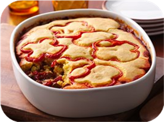Beef Chili with Cornmeal Crust
