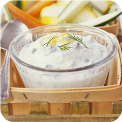 Tangy lemon-caper dip 