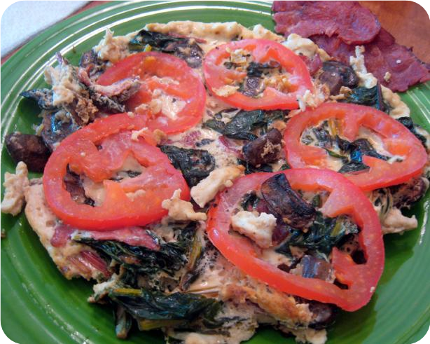 Swiss Chard and Tomato Frittata