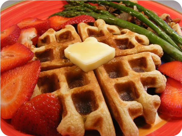 Breakfast on the Deck Sour Cream Waffles