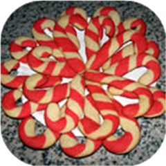 Candy Cane Cookies I