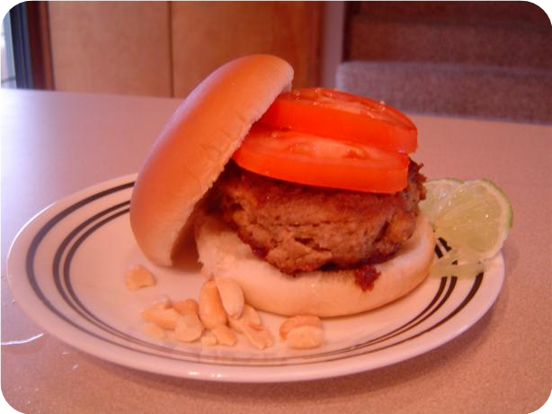 Asian Peanut Burgers