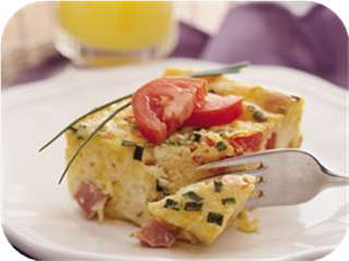 Springtime Ham and Egg Bake