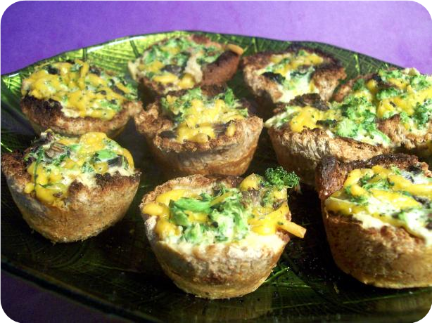 Mushroom Broccoli Cups