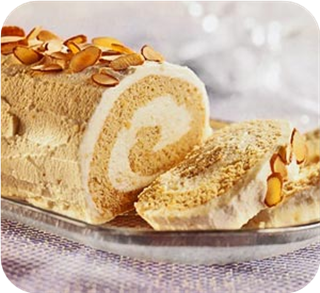 New Year's Almond Log Cake 