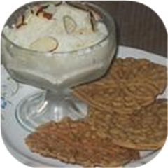 Yogurt Almond Ice Cream