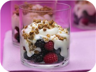 Mixed-Berry Cream Parfaits